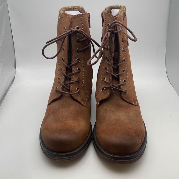 CUSHIONAIRE Women's Zipper Lace up boot +Memory Foam SIZE 7 BROWN - Picture 2 of 5